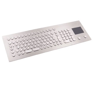 STAINLESS STEEL FRONT MOUNT KEYBOARD WITH NUMERIC KEYPAD AND TOUCHPAD Image