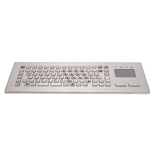 STAINLESS STEEL KEYBOARD IN HOUSING WITH TOUCHPAD Image