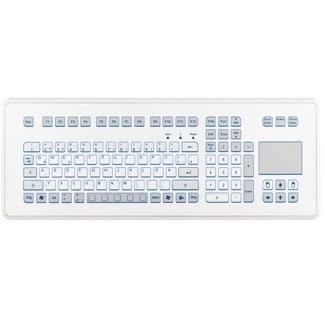 FOIL-COVERED DESKTOP KEYBOARD WITH ROBUST SHORT-TRAVEL KEYS AND TOUCHPAD Image