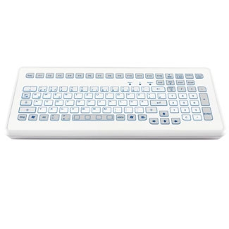 COMPACT FOIL-COVERED DESKTOP KEYBOARD WITH ROBUST SHORT-TRAVEL KEYS Image