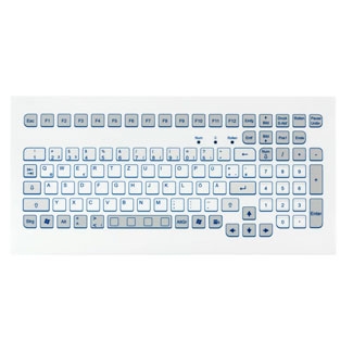 COMPACT MEMBRANE-COVERED FRONT-MOUNTED KEYBOARD WITH ROBUST SHORT-TRAVEL KEYS Image