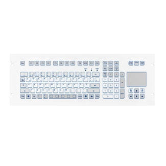 19-INCH FRONT-MOUNTED MEMBRANE KEYBOARD WITH ROBUST SHORT-TRAVEL KEYS AND TOUCHPAD Image
