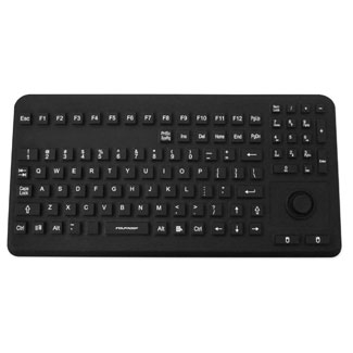 Image of INDUPROOF® ADVANCED - RUGGED, WATER- AND DUST-PROOF SILICONE KEYBOARD WITH INTEGRATED MOUSE BUTTON