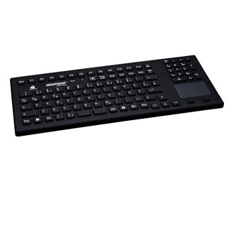 Image of InduProof® SMART TOUCH - Fully water- and dustproof medical keyboard with number pad and touchpad