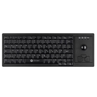 Cleantype XTRA ROLL Plastic keyboard, ,scissor-switch design, dia. 22mm trackball, Integrated Clean mode for cleaning, 180cm USB cable Image