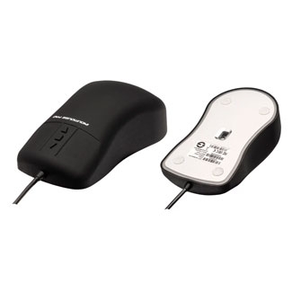 INDUMOUSE® PRO - WATER- AND DUSTPROOF SILICONE MOUSE FOR USE IN INDUSTRIAL AREAS WITH ALUMINIUM BASE PLATE Image