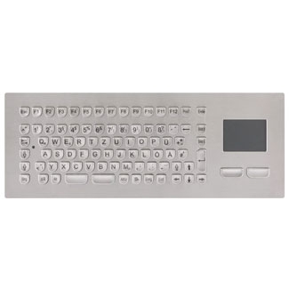 STAINLESS STEEL FRONT MOUNT KEYBOARD WITH TOUCHPAD Image