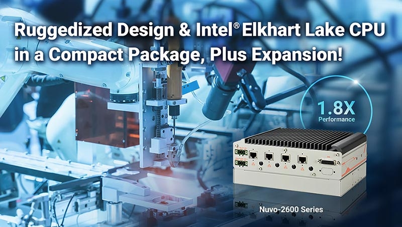 Neousys Releases Nuvo-2600 Series, Compact Fanless Computers with Intel® Atom® x6425E Processor, PoE+, Patented Technologies, and Rich I/Os