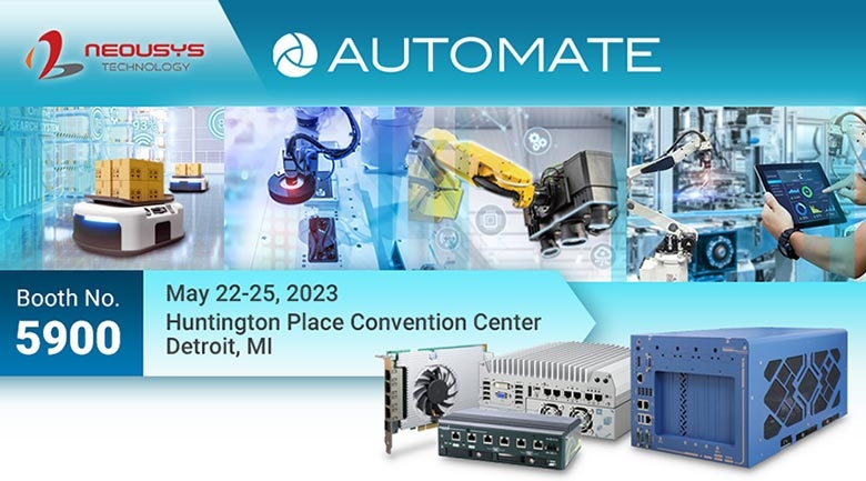 Neousys Technology Debuts Intel® 13th-Gen Core™ Industrial AI Inference Computers at Automate 2023