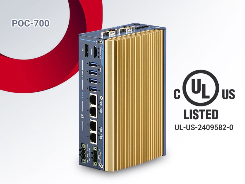 Neousys Technology's POC-700 Series Embedded Computers Achieve UL Certification to Enhance Safety