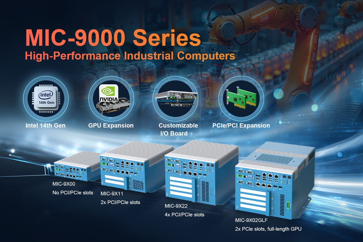 Darveen Launches Intel 14th Gen High-Performance Industrial Computers – MIC-9000 Series