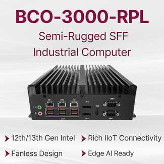 BCO-3000-RPL | Small Form Factor Fanless Industrial Computer Image