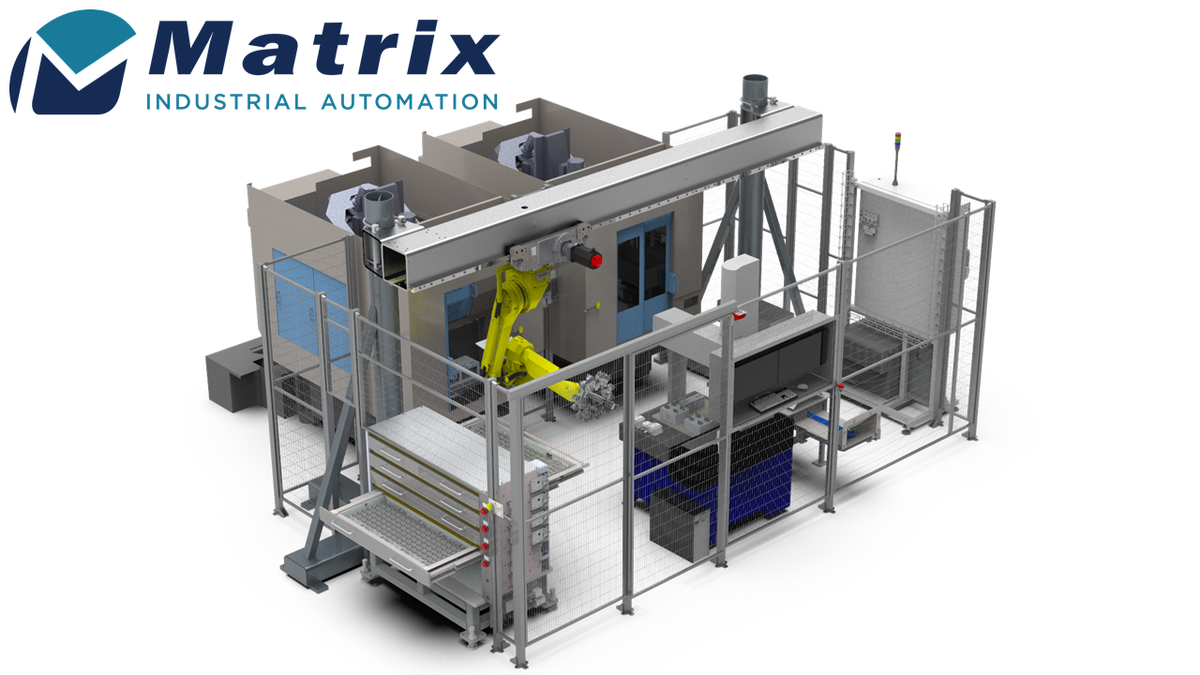 Rail-Mounted Robotic Machine Loading System with Integrated Deburring & Quality Checks