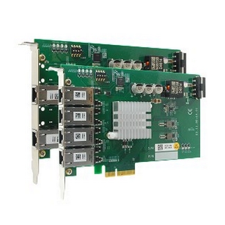 Image of 4-port/2-port Server-grade Gigabit 802.3at PoE+ Machine Vision Frame Grabber Card PCIe-PoE354at/352at