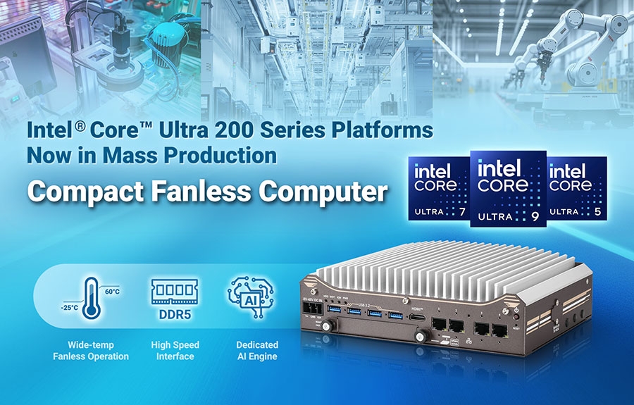 Neousys Technology Launches Intel® Core™ Ultra 200S Compact Fanless Computer Nuvo-11531 Series