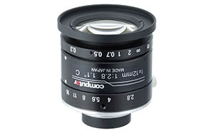 1.1 inch 12mm f2.8, 3.45um, 12.0 megapixel Ultra low Distortion Lens Image