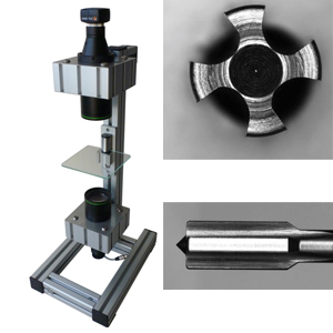High Resolution Bi-Telecentric Profile Measurement Image