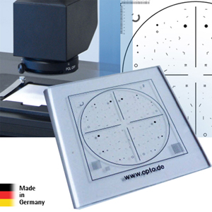 PARTICLE STANDARD TARGET - Microscope calibration / Micron-Scale Image