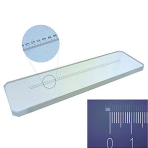 Stage micrometer, 50mm scale with 0.1mm and 0.01mm Image