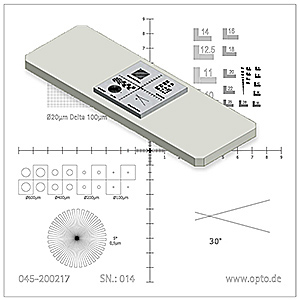 Calibration Target Micro with honing angle (for Cylinder Inspector / Cylinder Borescope) Image