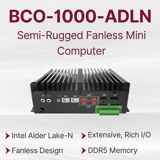 BCO-1000-ADLN | Semi-rugged Industrial Mini Computer Image