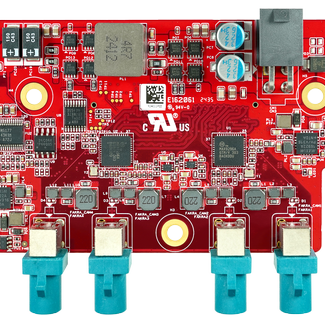 Image of SAMTEC 120-pin x1 to GMSL2 FAKRA Z x4 Adapter Board