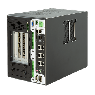 FPC-9107-P6-G2 Ruggedized Edge AI Computing Platform supporting NVIDIA® RTX-3070 GPU Card or Dual Tesla T4 GPU Cards, Intel® 10th Gen Xeon® Core™ Processor with 6 x GbE PoE (Up to 80W TDP CPU) Image