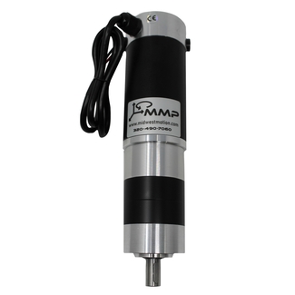 Image of MMP D22-490A -12V GP52-014 (Brushed 12V DC Gearmotor capable of producing up to 28 in-lbs continuous torque & 64 in-lbs peak torque with an output speed of 174 RPM. IP54 protected & under 2.5'' diameter & under 8.5'' total length & weight is 4.6 lbs)