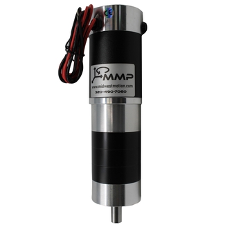 Image of MMP D22-376D-24V GP52-068 (Brushed 24V DC Gearmotor is capable of producing up to 104 in-lbs continuous torque & 280 in-lbs peak torque with an output speed of 55 RPM. IP54 protected & under 2.5