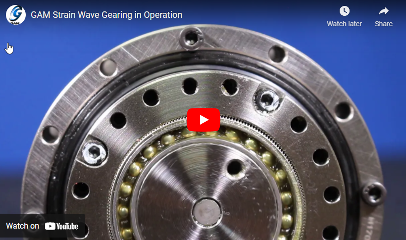 GAM Strain Wave Gearing in Operation
