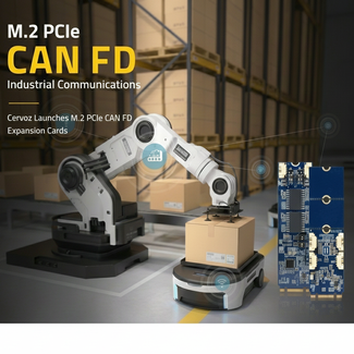 Image of Cervoz Launches M.2 PCIe CAN FD Expansion Cards for Industrial Communications