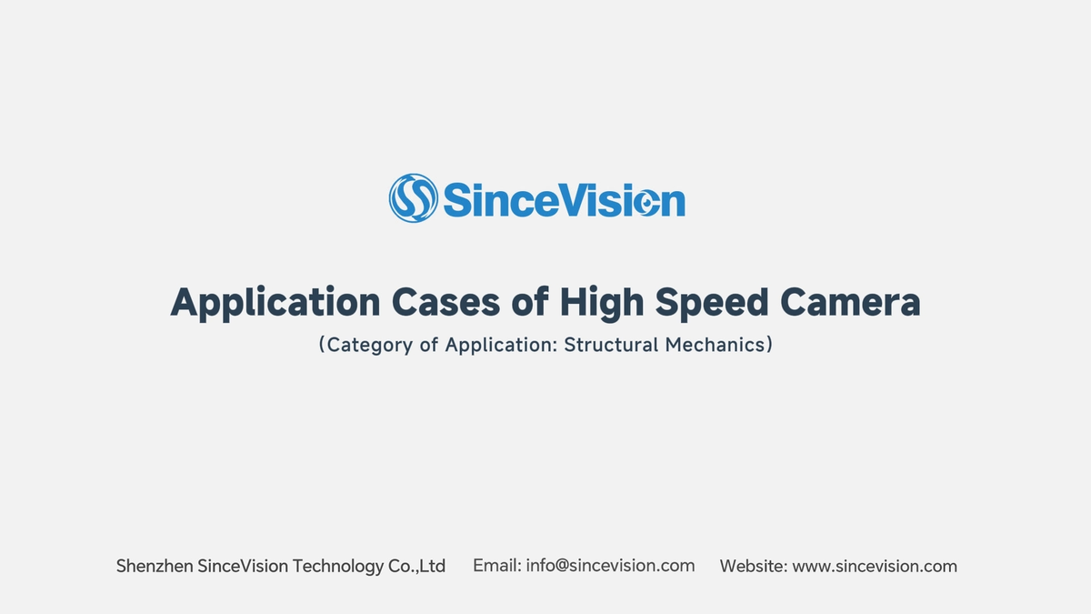 Applications of High Speed Camera Applications in Structural Mechanics | SinceVision