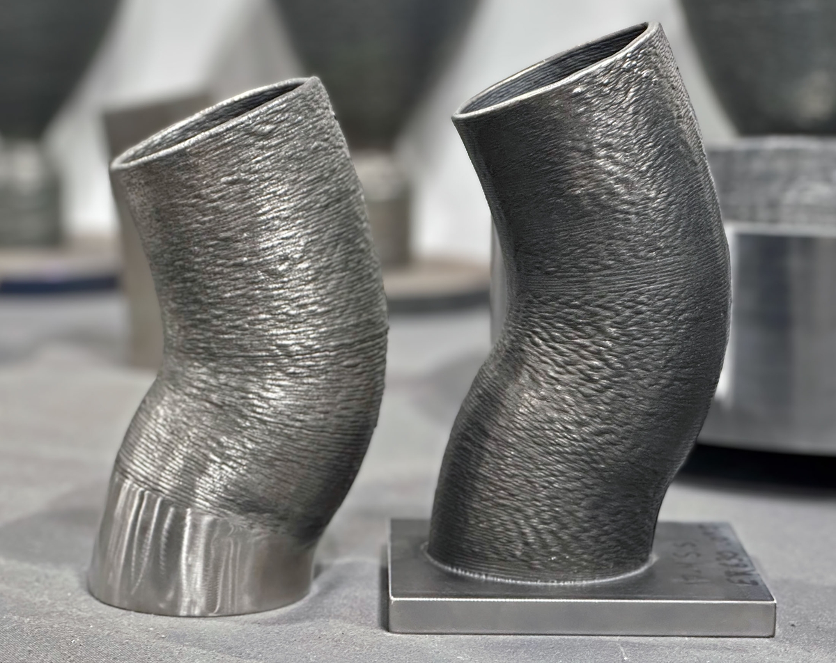 3D Print Stainless Steel Curved Piping with ADDere