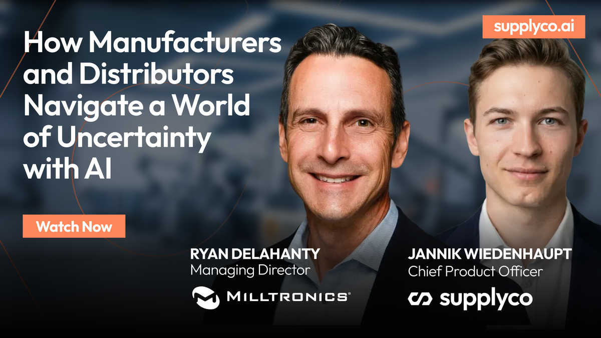 Webinar - How Manufacturers and Distributors Navigate a World of Uncertainty with AI