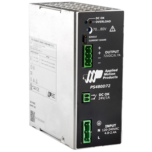 PS480D72 - 70 VDC Switching Power Supply, 480W, DIN rail mount Image
