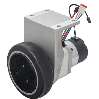 24V Geared Brushless DC Motor with Wheel Image