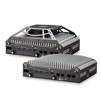 Image of Intel® Core™ Ultra 200 Compact Fanless Computer with 4x PoE+ 2.5GbE, 4x USB 3.2, 1x Easy-Swappable 2.5” SSD Tray, and 1x External SlimSAS Connector