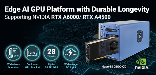 Neousys New Edge AI GPU Computing Platform with NVIDIA® RTX A6000/ A4500