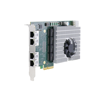 4-port 5GBASE-T Ethernet 802.3at PoE+ Frame Grabber Card PCIe-PoE454at Image