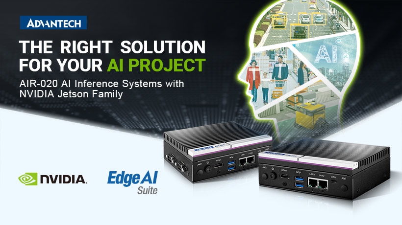 Advantech launched new AIR-020 Ultra-Compact AI inference Systems with NVIDIA Jetson Family