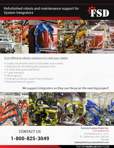 Refurbished Robots and Maintenance Support Image