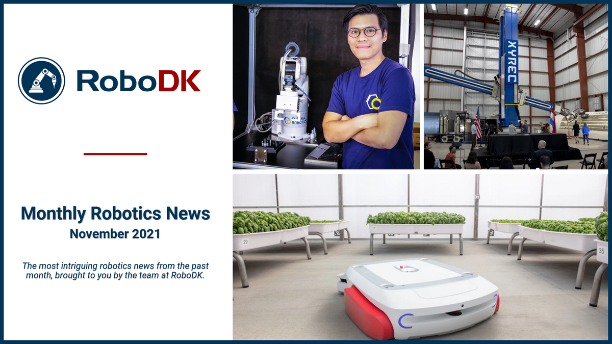 Monthly Robotics News – November 2021