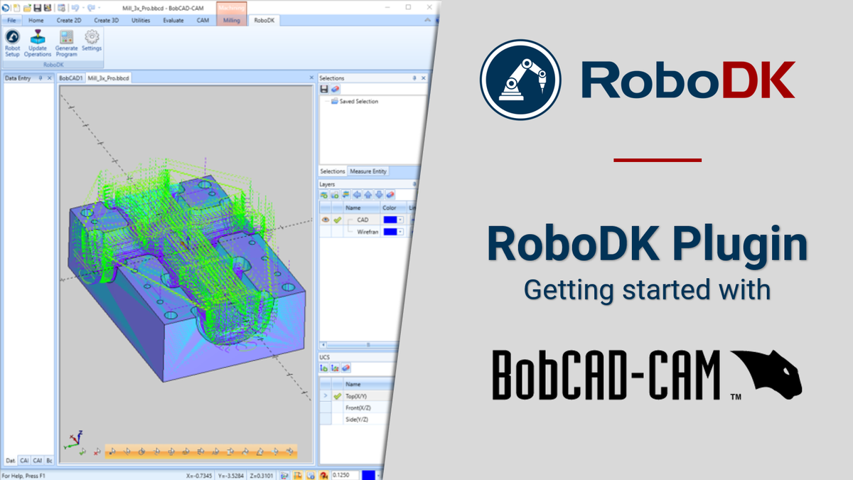 Easy Robot Machining with the BobCAD-CAM Plugin