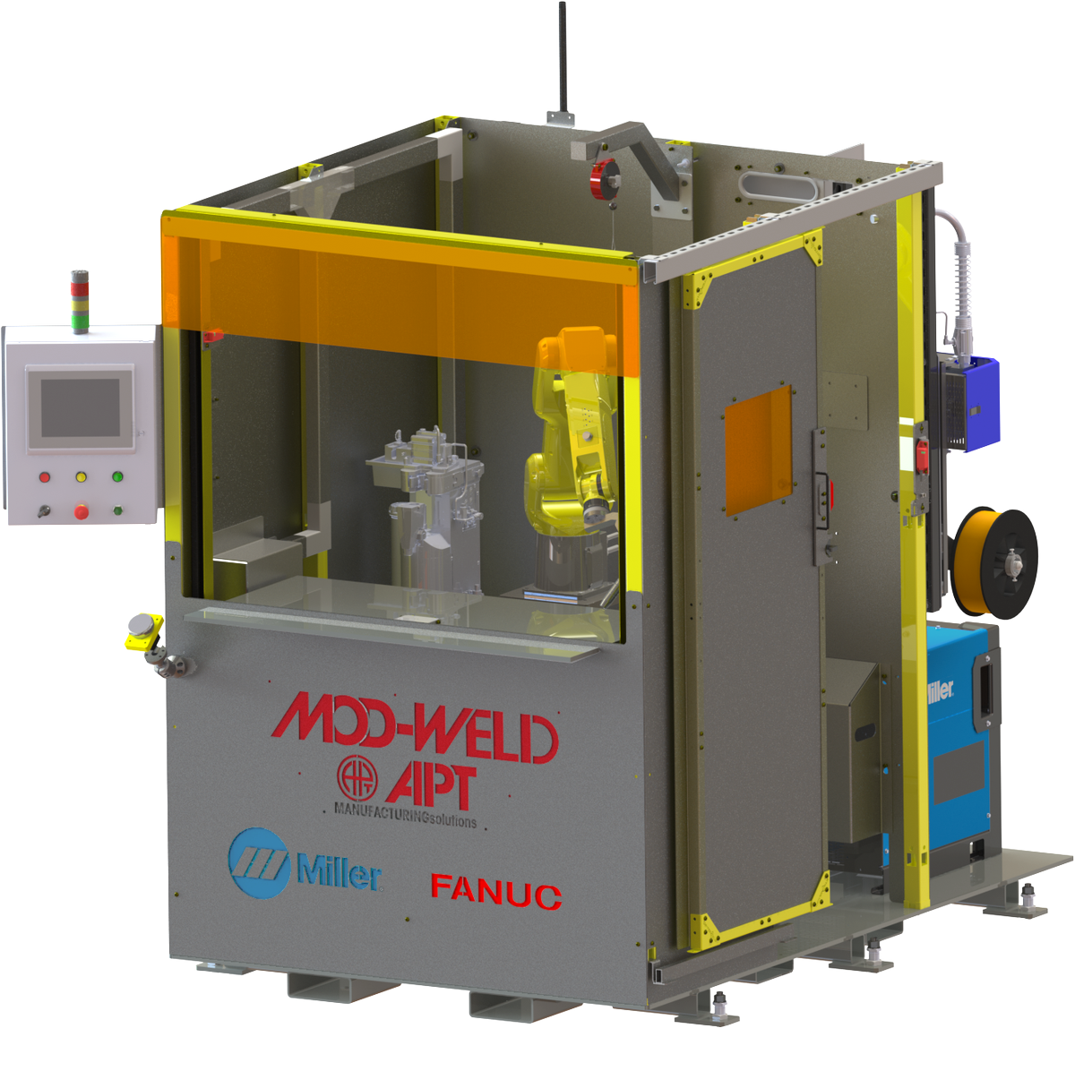 MILLER ELECTRIC, FANUC, ROCKWELL AUTOMATION, AND APT MANUFACTURING TEAM UP TO OFFER WELDING CELLS