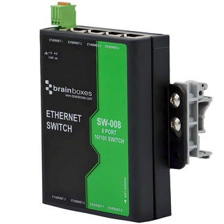 Image of 8 Port Unmanaged Ethernet Switch Wall Mountable (SW-008)