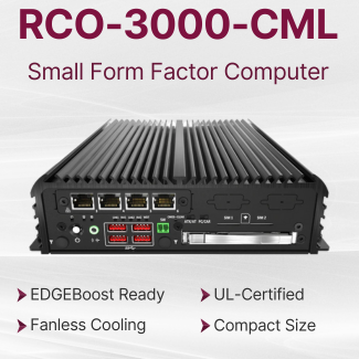 RCO-3000-CML Series | Small Form Factor Industrial Computer with 10th Gen Intel Core Processor Image