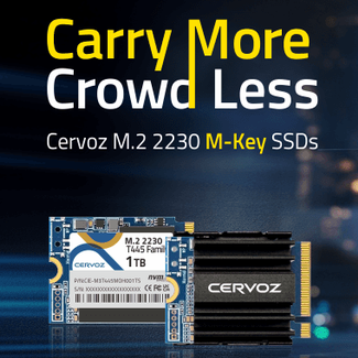 Introducing Cervoz T445 & T455 M.2 2230 NVMe SSDs Image