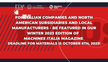 Share Your Story In The Next Edition of Machines Italia Magazine Vol XVI! Deadline October 6th 2023