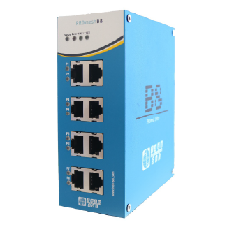 PROmesh B8 | 8-Port Industrial Managed Switch for PROFINET and EtherNet/IP Image