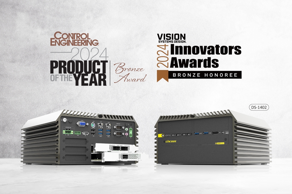 Cincoze DS-1402 Wins Control Engineering and Vision System Design Awards